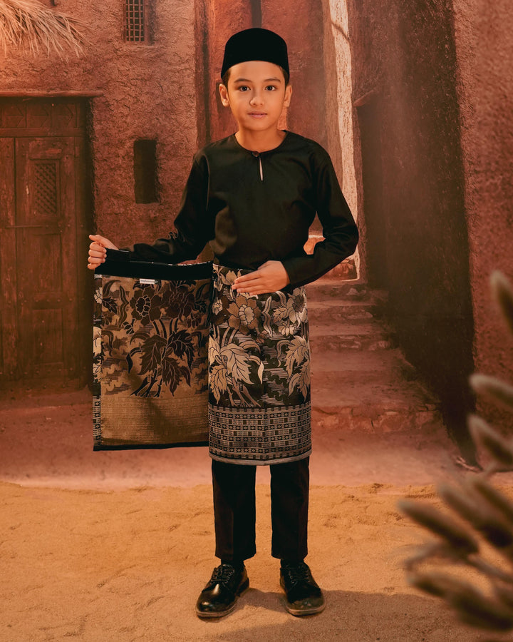 Bunga Raya Instant Sampin Kid - Black & Silver