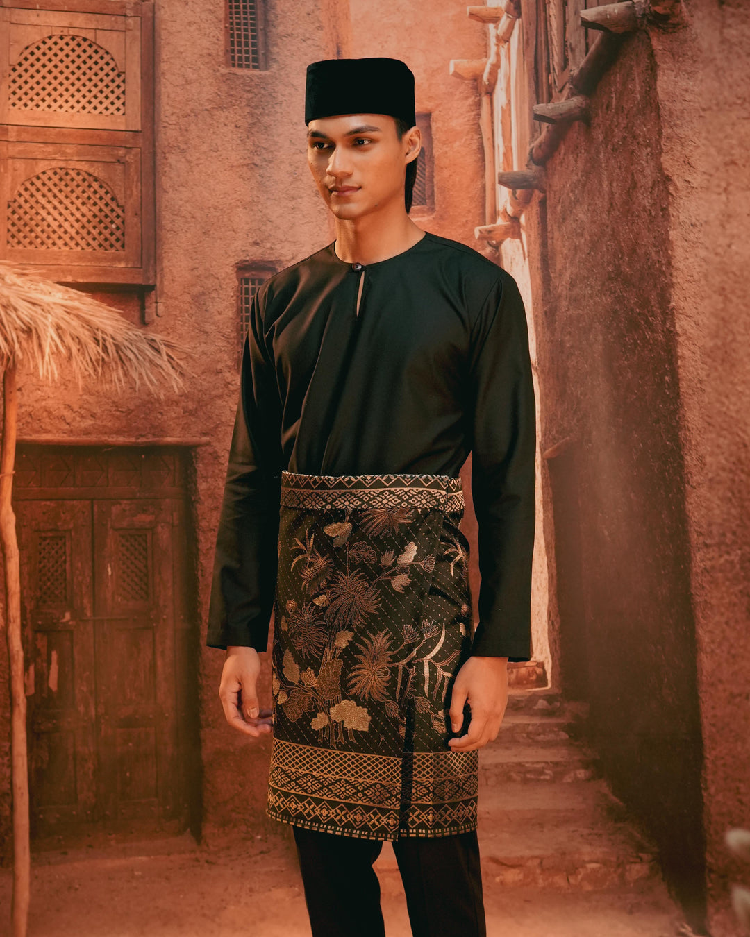 Purnama Instant Sampin Adult - Black & Gold