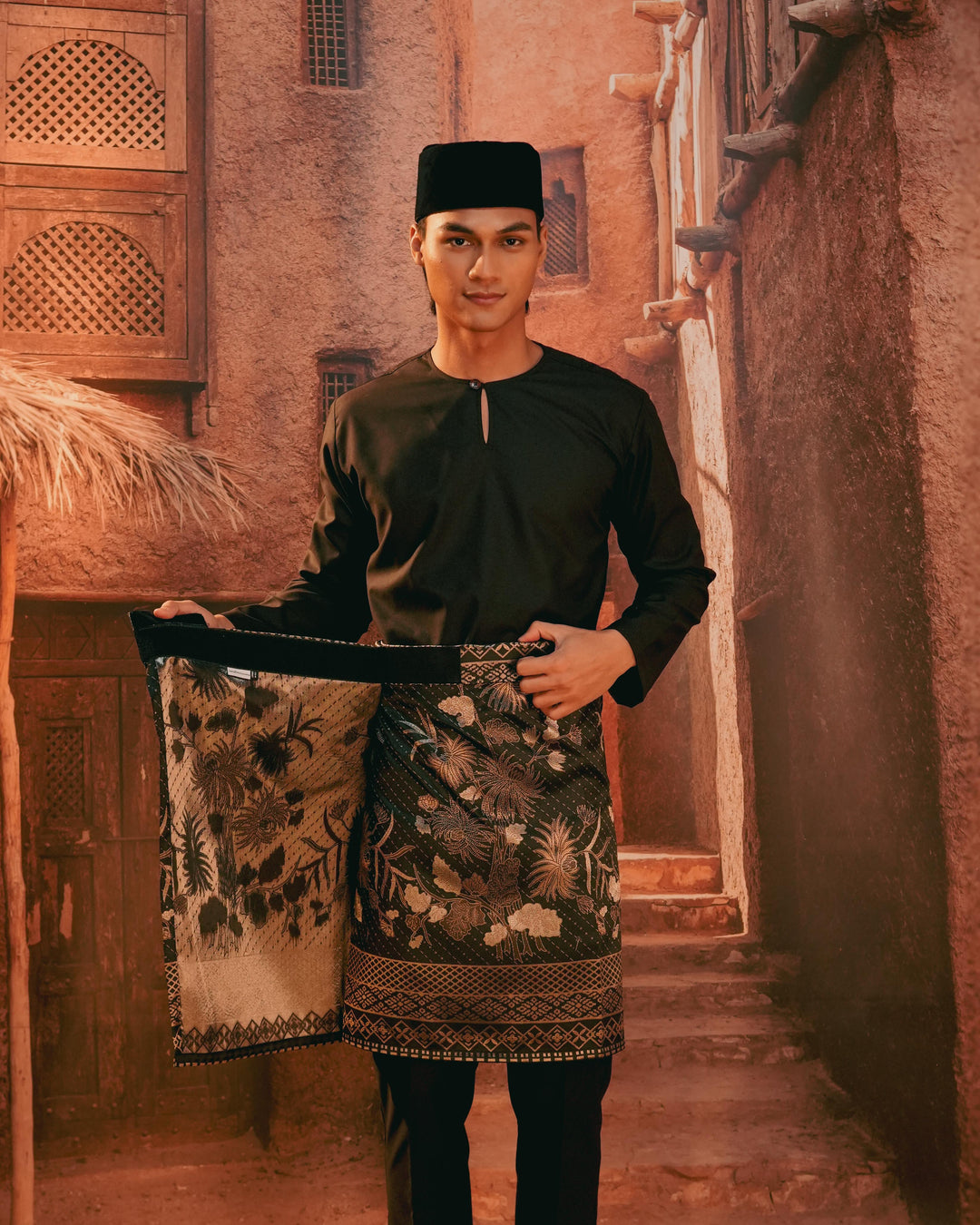 Purnama Instant Sampin Adult - Black & Gold