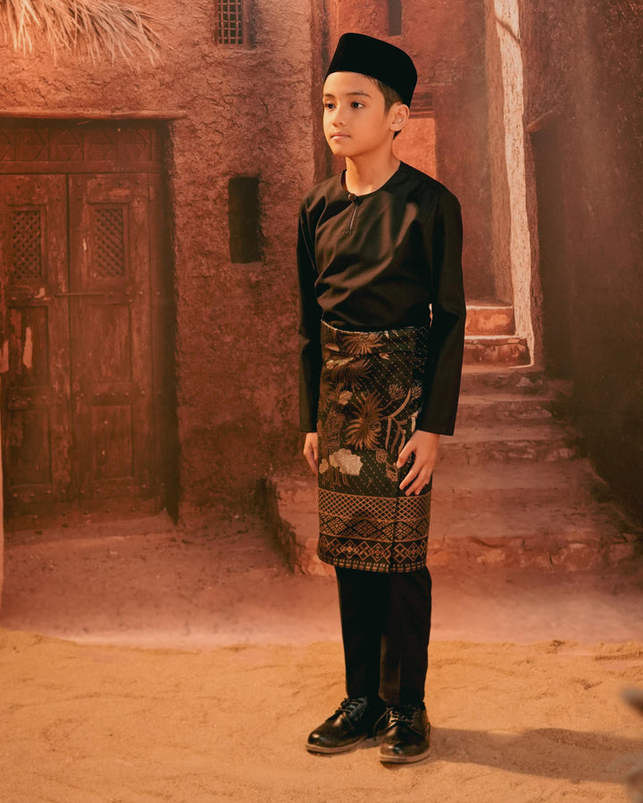 Purnama Instant Sampin Kid - Black & Gold