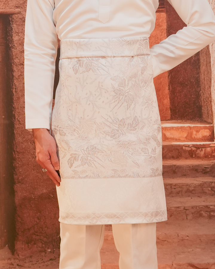 Seri Istana Original Sampin Adult -Offwhite & Silver