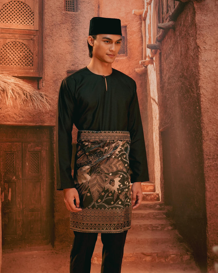 Bunga Seri Instant Sampin Adult - Black & Gold