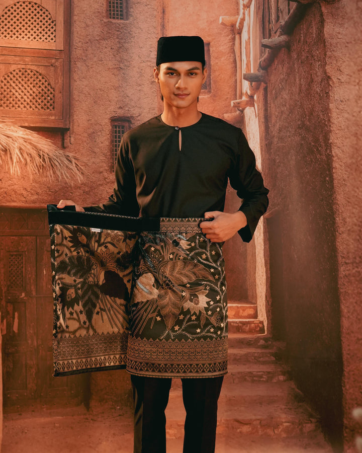 Bunga Seri Instant Sampin Adult - Black & Gold