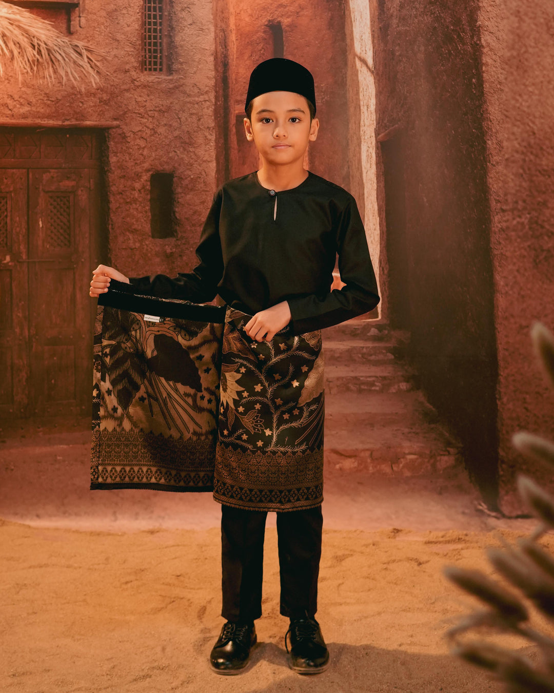 Bunga Seri Instant Sampin Kid - Black & Gold