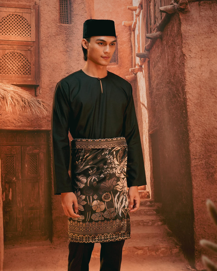 Rimba Hijau Instant Sampin Adult - Black & Gold