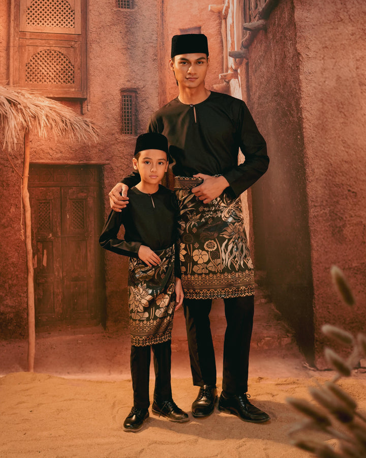 Rimba Hijau Instant Sampin Adult - Black & Gold