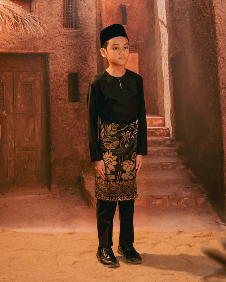 Rimba Hijau Instant Sampin Kid - Black & Gold