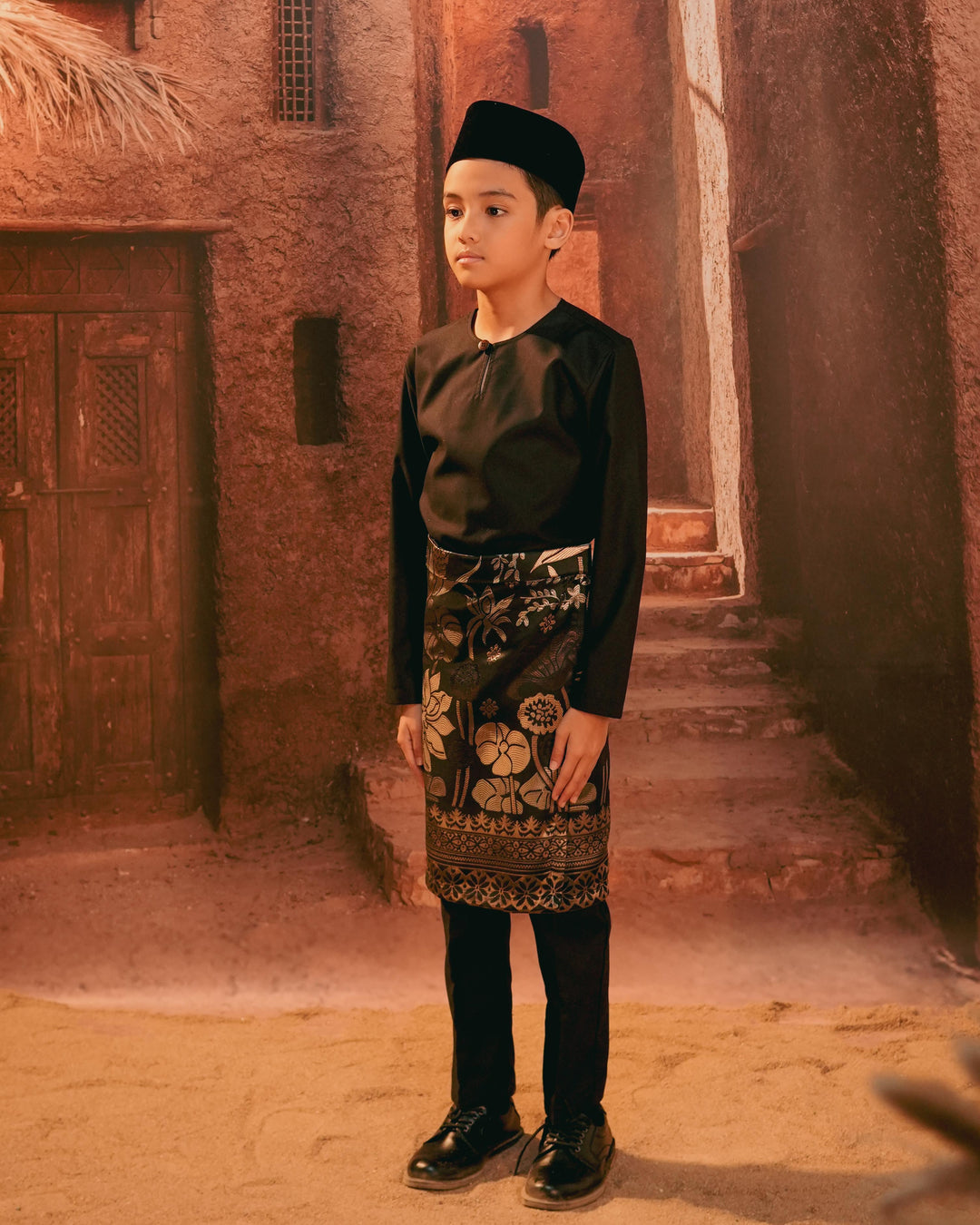 Rimba Hijau Instant Sampin Kid - Black & Gold