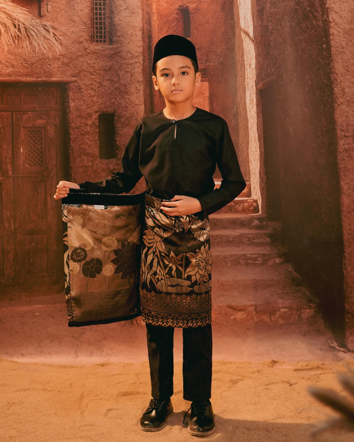 Rimba Hijau Instant Sampin Kid - Black & Gold