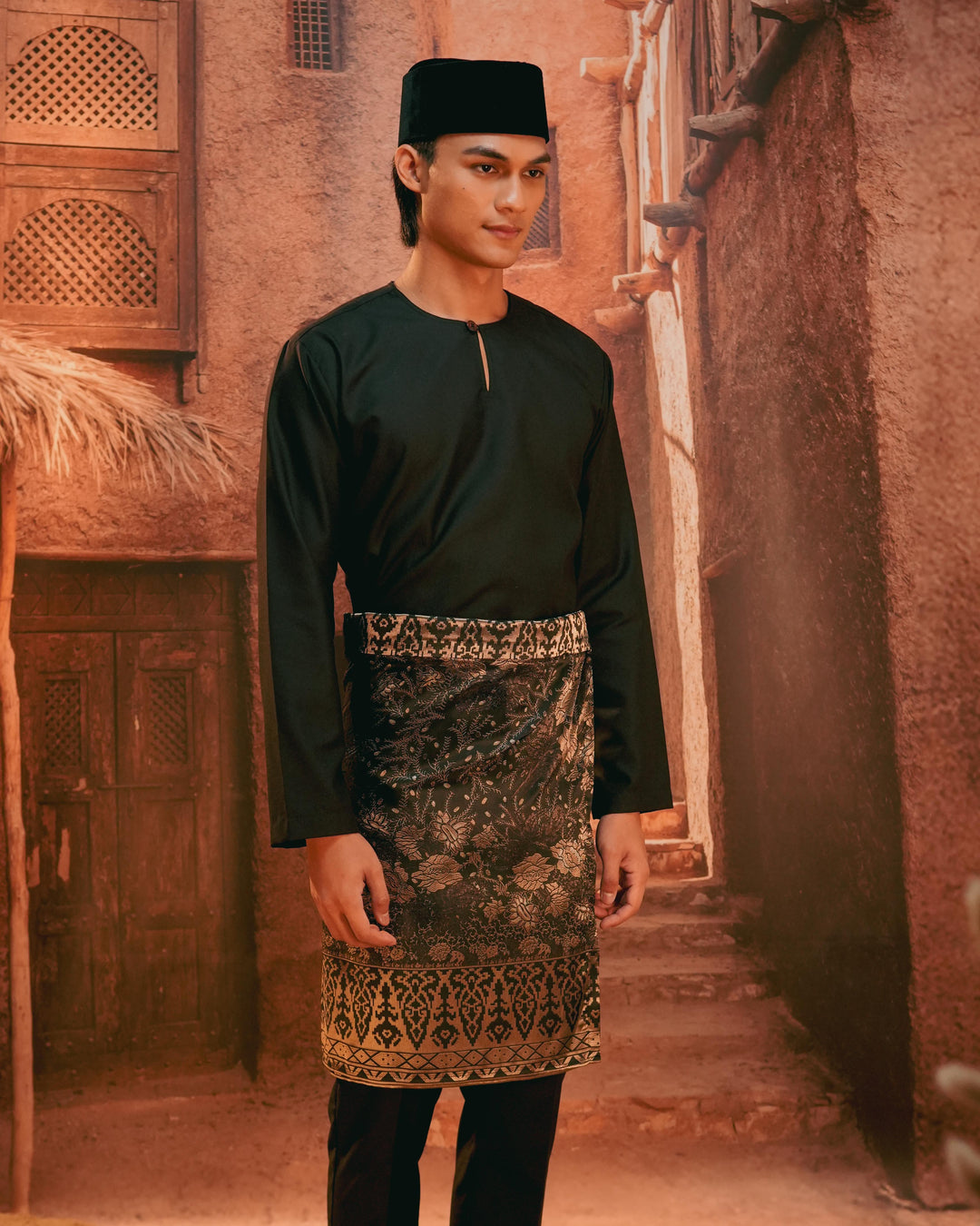 Seri Istana Instant Sampin Adult - Black & Gold