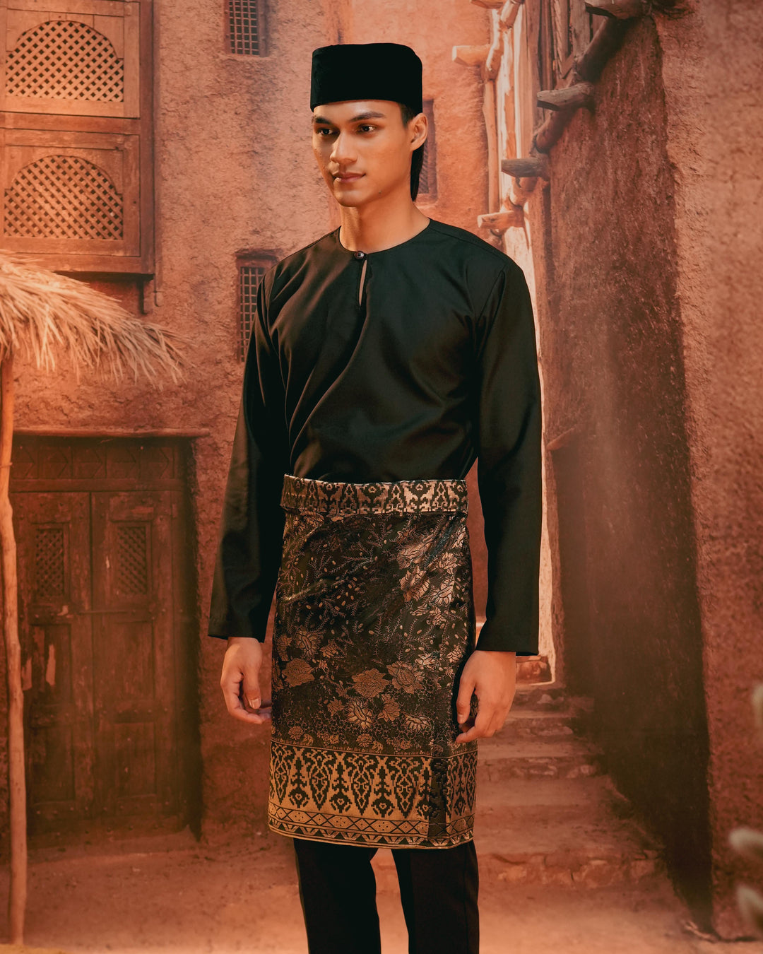 Seri Istana Instant Sampin Adult - Black & Gold