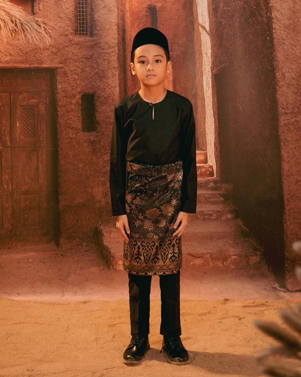 Seri Istana Instant Sampin Kid - Black & Gold - SampinExclusiveMy