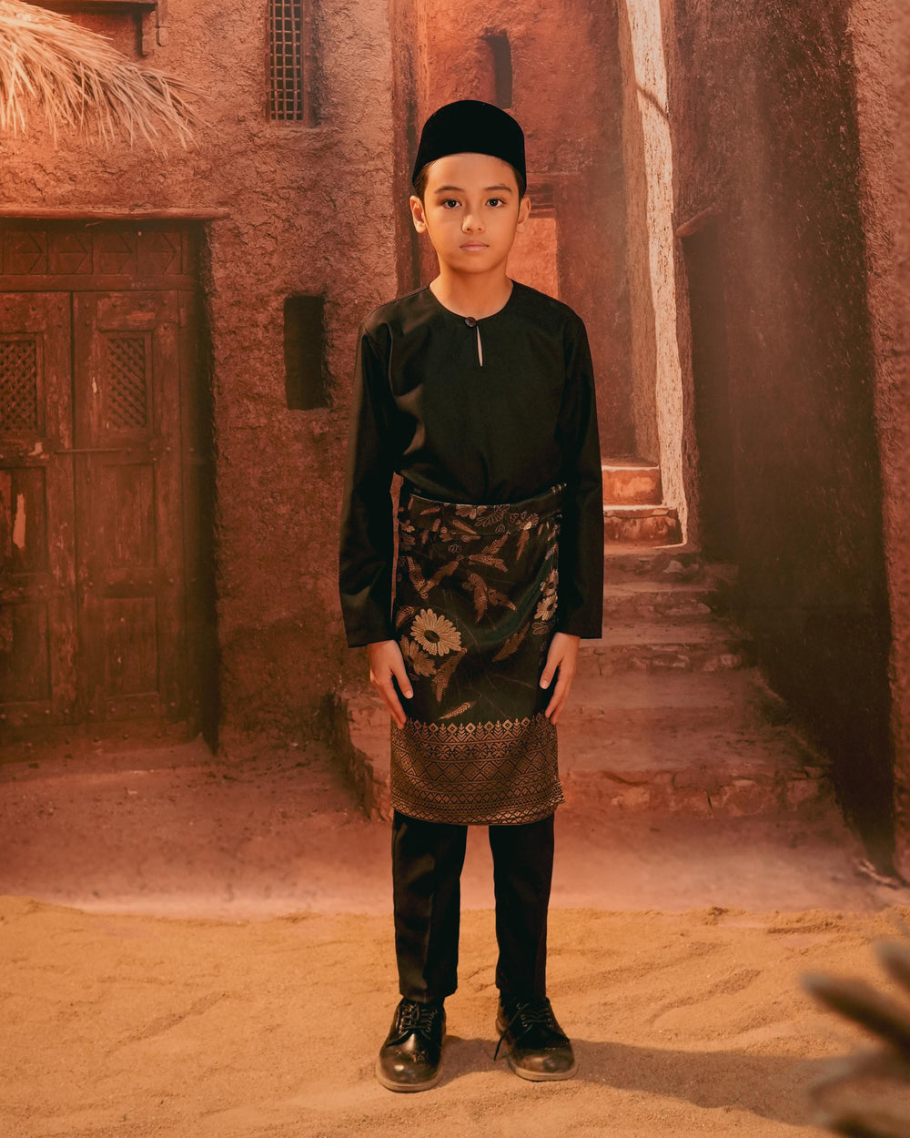 Seri Kenanga Instant Sampin Kid - Black & Gold - SampinExclusiveMy