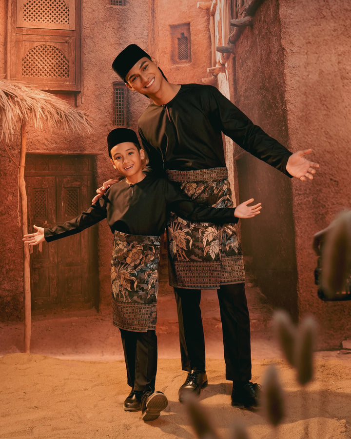 Bunga Raya Instant Sampin Kid - Black & Gold