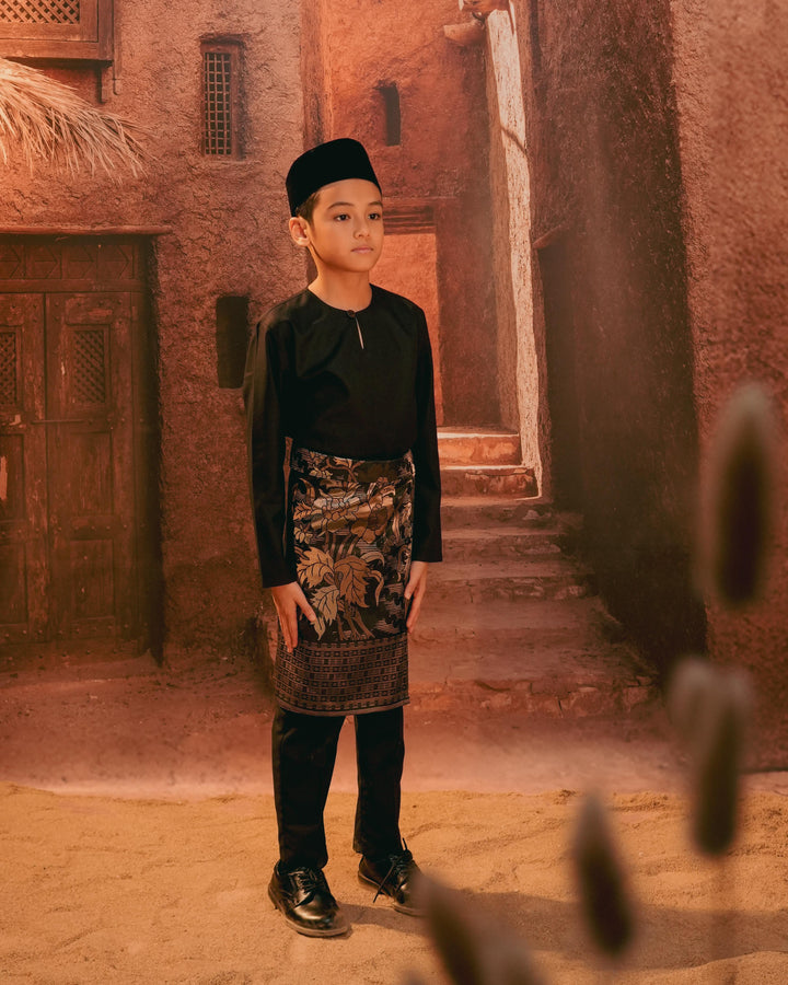 Bunga Raya Instant Sampin Kid - Black & Gold