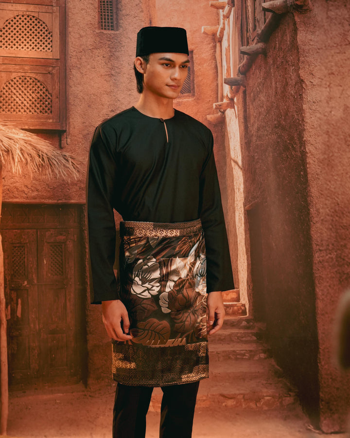 Leka Pantai Instant Sampin Adult - Brown & Silver