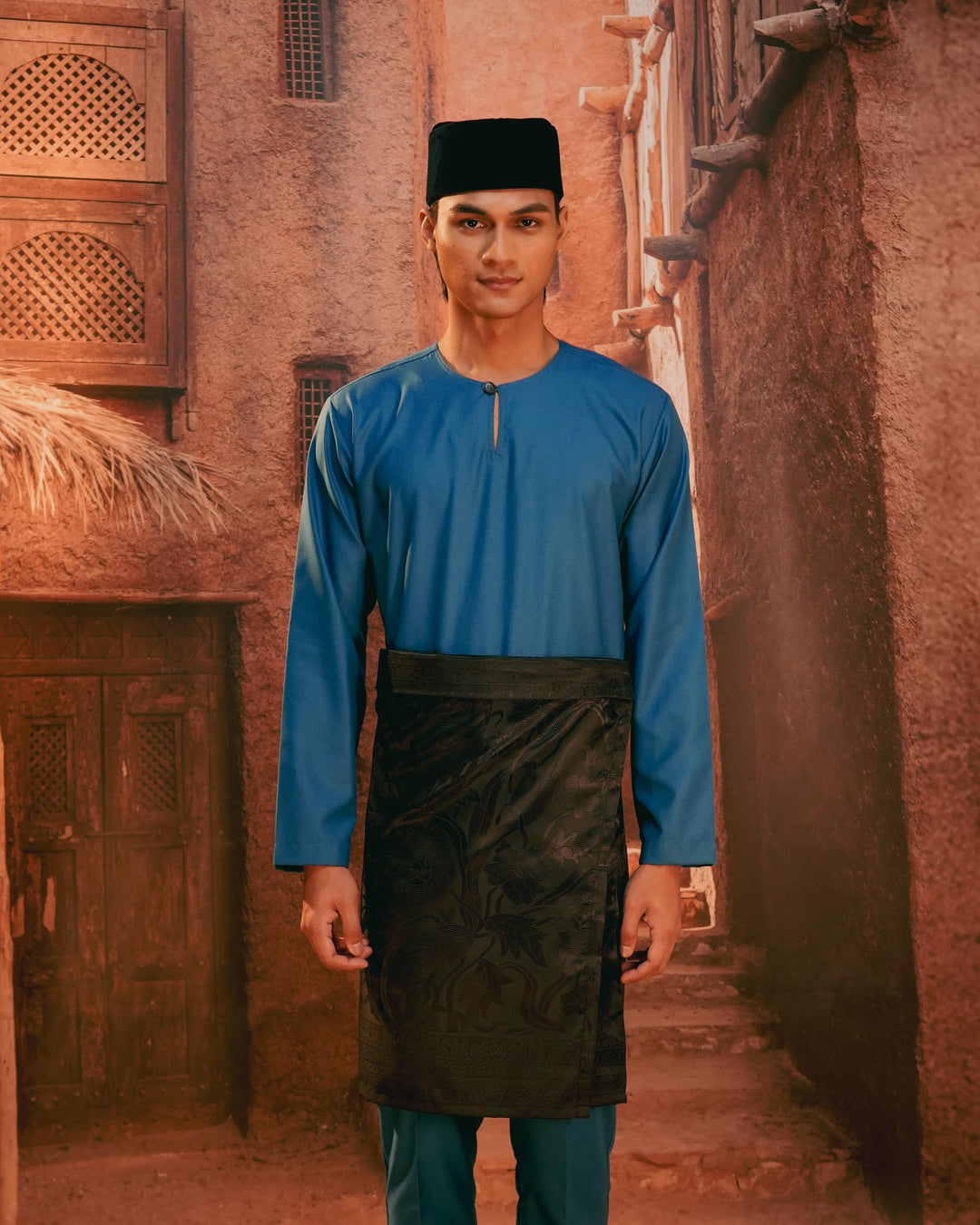 Anyaman Lestari Instant Sampin Adult - Black & Black