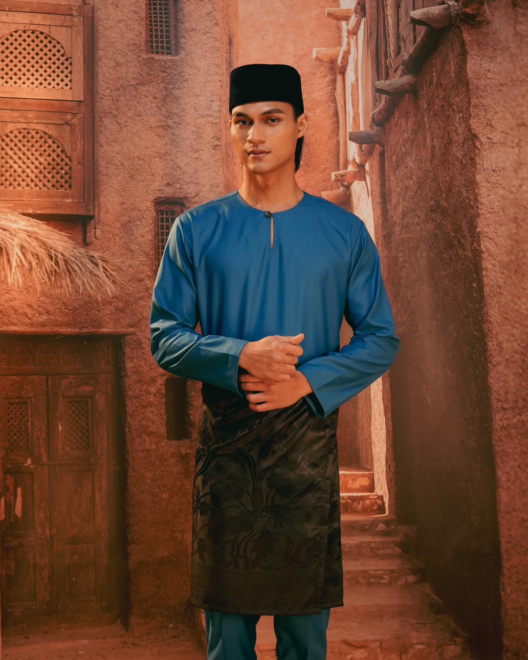 Anyaman Lestari Instant Sampin Adult - Black & Black