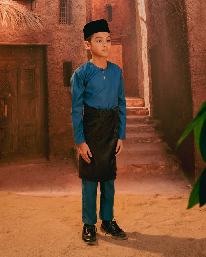 Anyaman Lestari Instant Sampin Kid - Black & Black