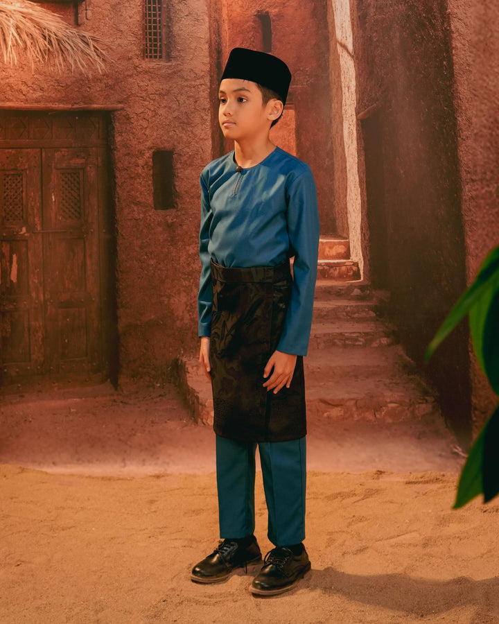 Anyaman Lestari Instant Sampin Kid - Black & Black