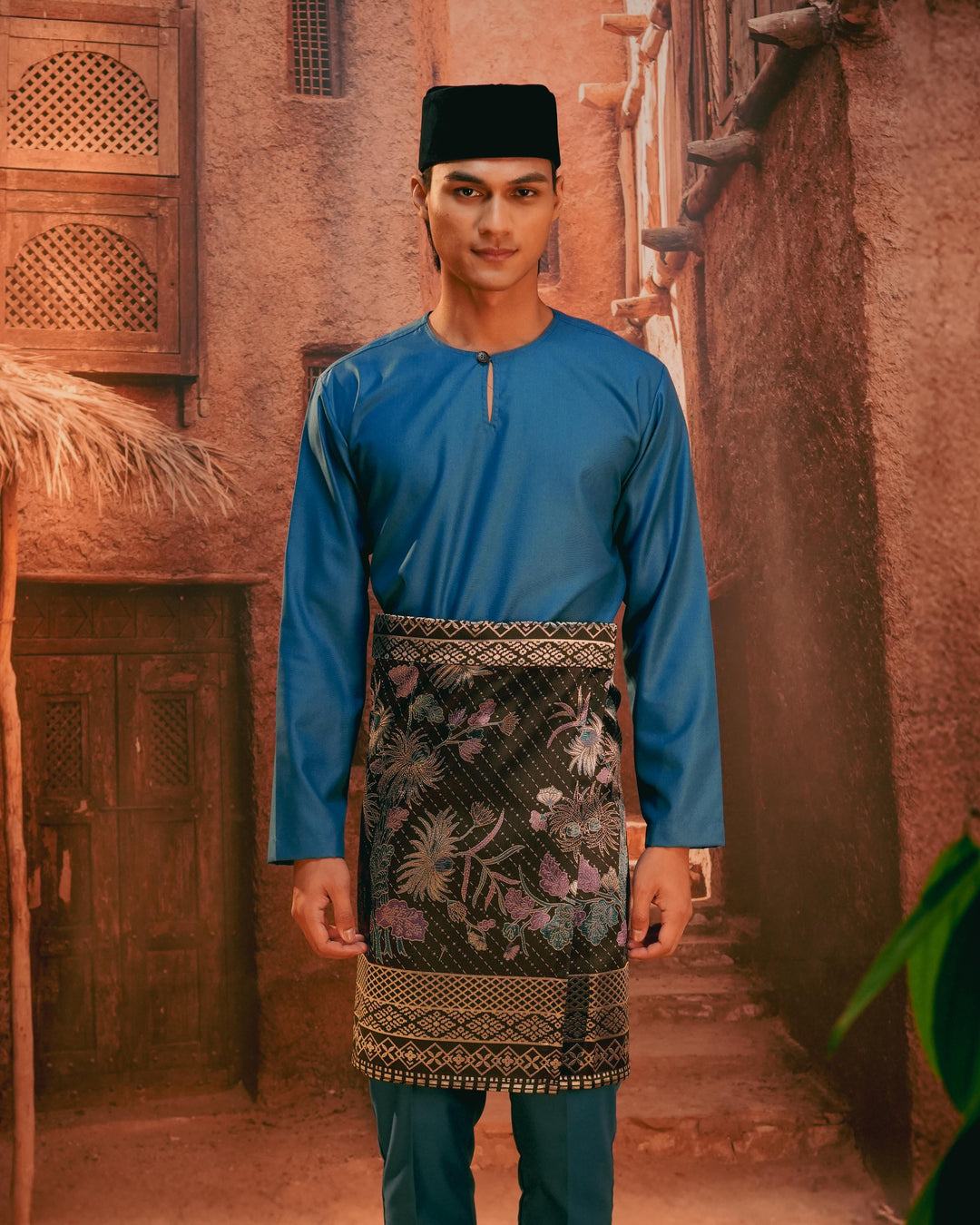 Purnama Instant Sampin Adult - Purple & Blue