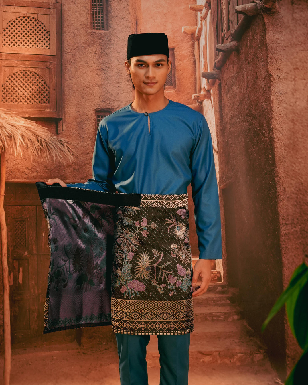 Purnama Instant Sampin Adult - Purple & Blue