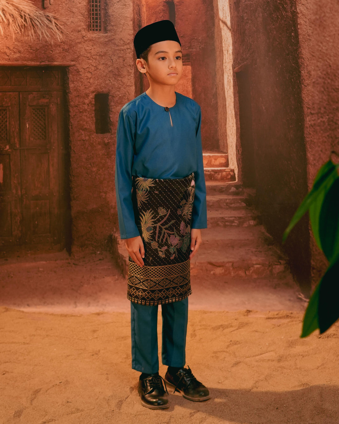 Purnama Instant Sampin Kid - Purple & Blue