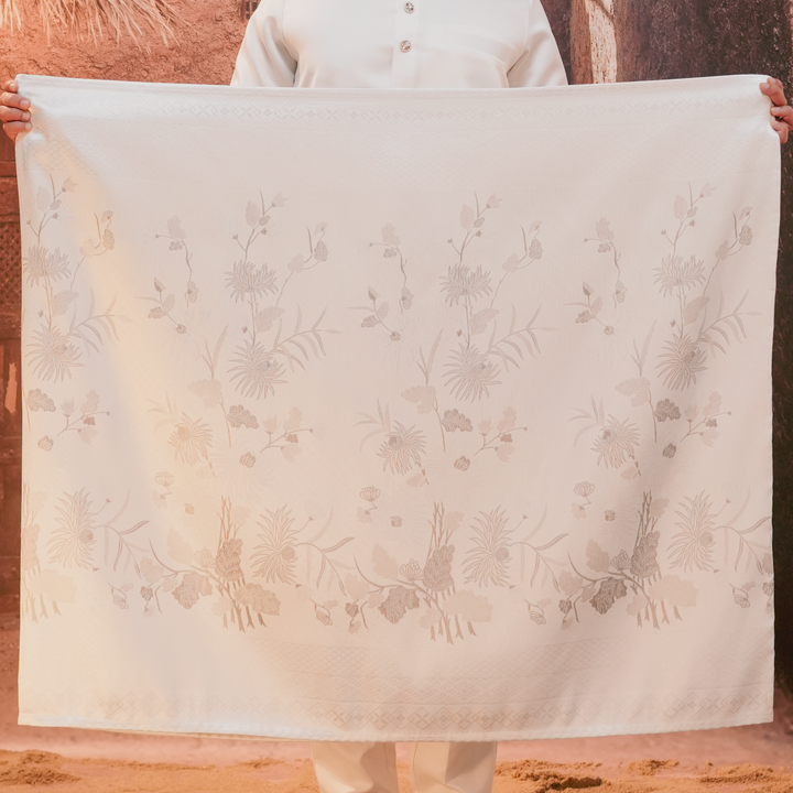 Purnama Original Sampin Adult - Offwhite & Silver