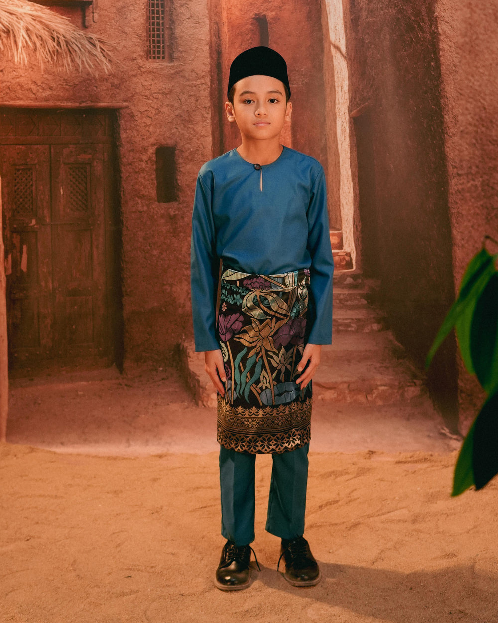 Rimba Hijau Instant Sampin Kid - Blue & Purple - SampinExclusiveMy