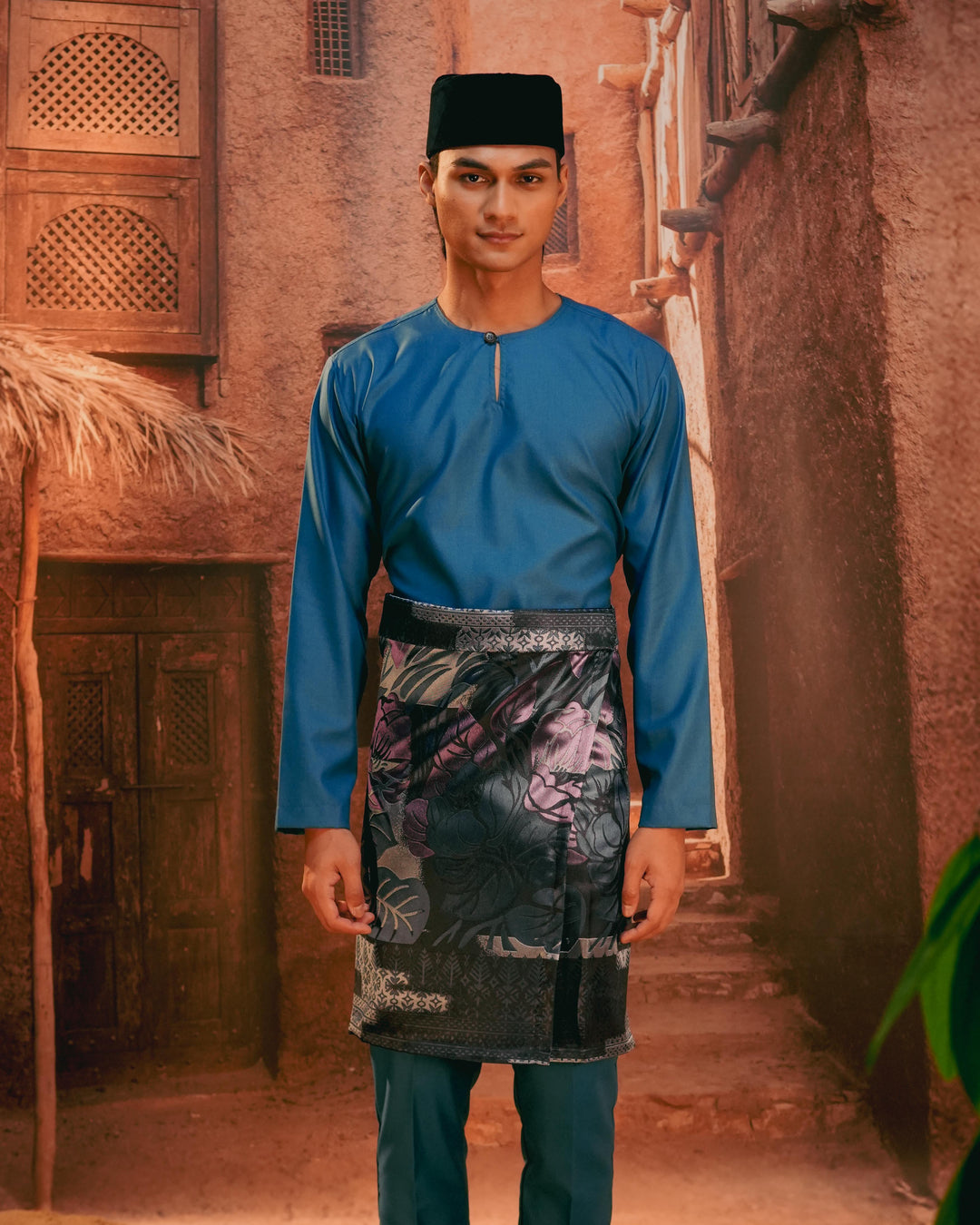 Leka Pantai Instant Sampin Adult - Blue & Purple