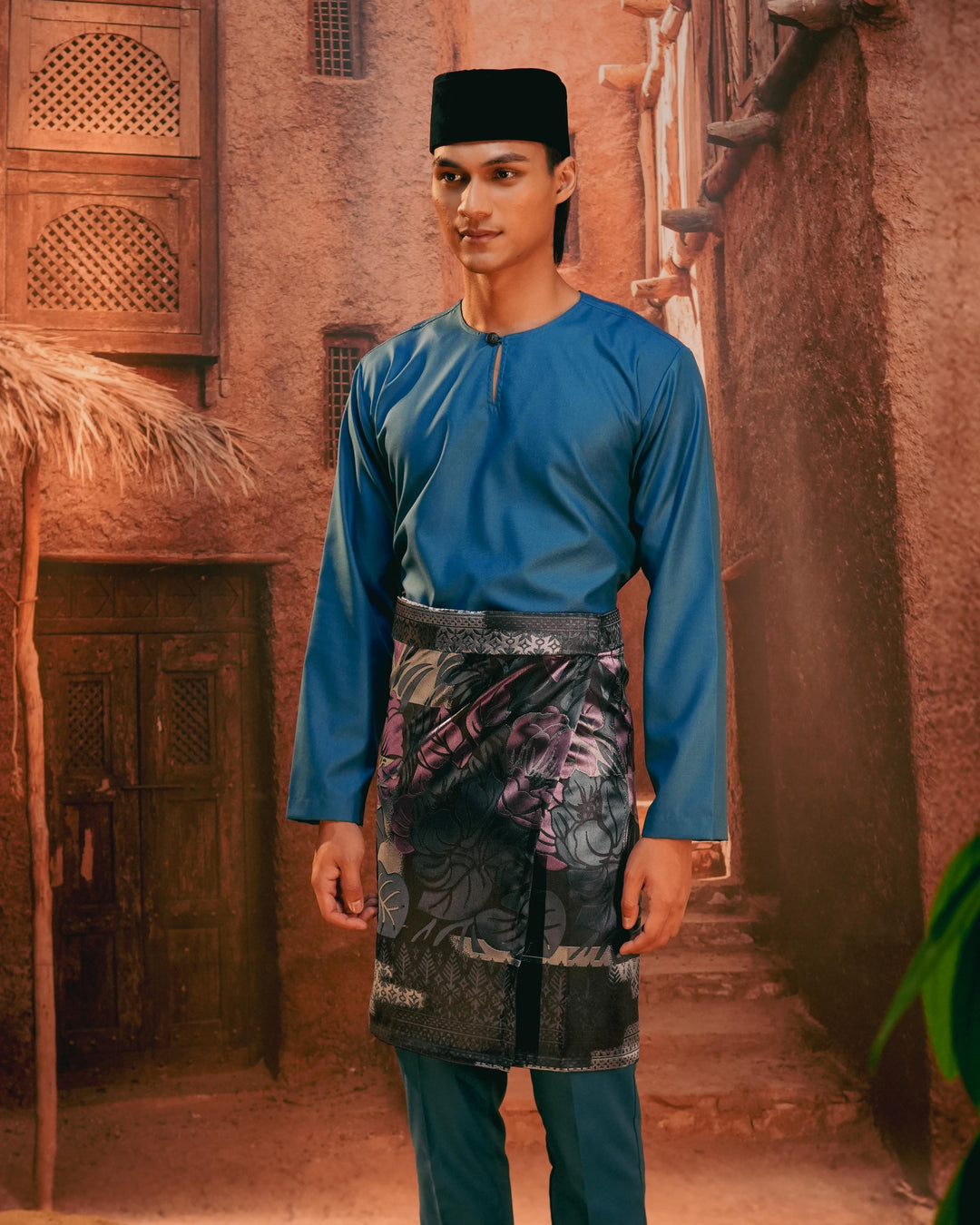 Leka Pantai Instant Sampin Adult - Blue & Purple