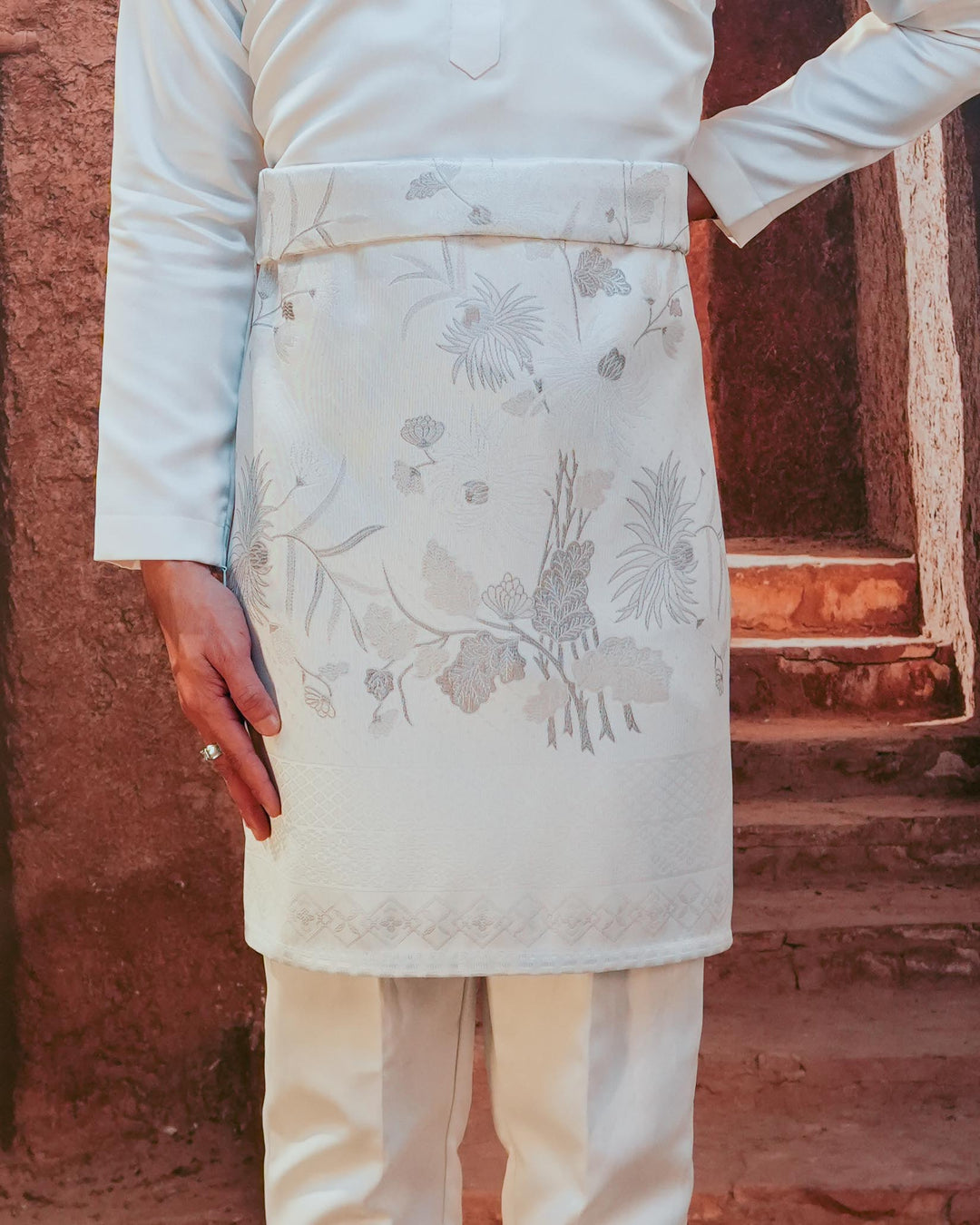 Purnama Original Sampin Adult - Offwhite & Silver - SampinExclusiveMy