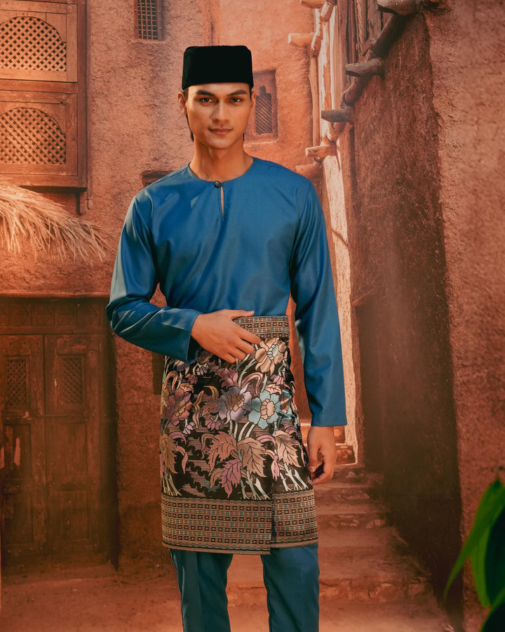 Bunga Raya Instant Sampin Adult - Blue & Purple