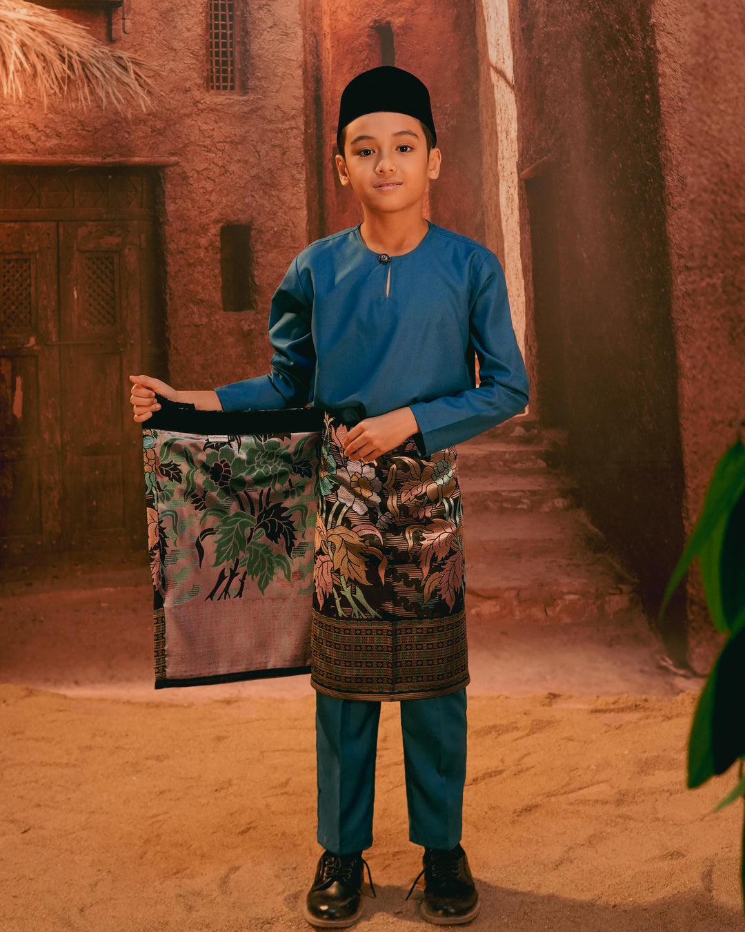 Bunga Raya Instant Sampin Kid - Blue & Purple