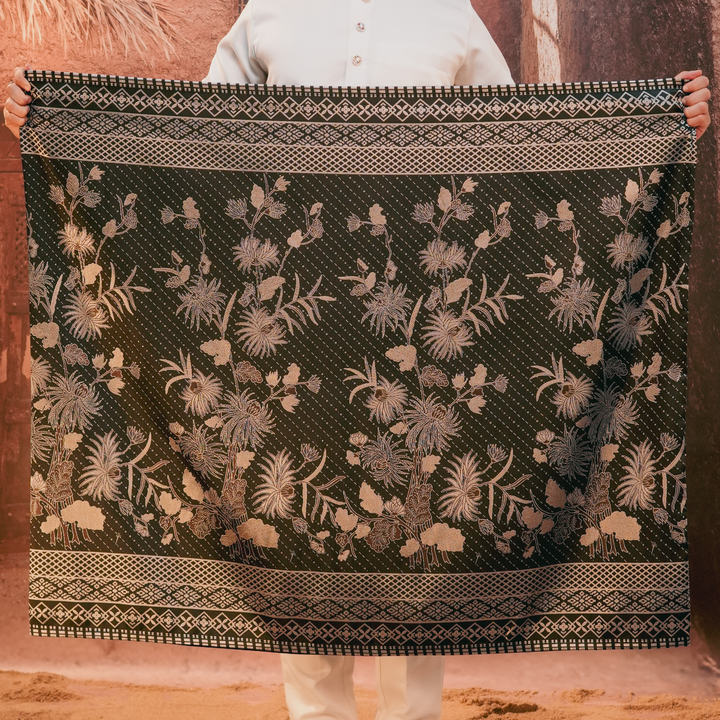 Purnama Original Sampin Adult - Black & Silver