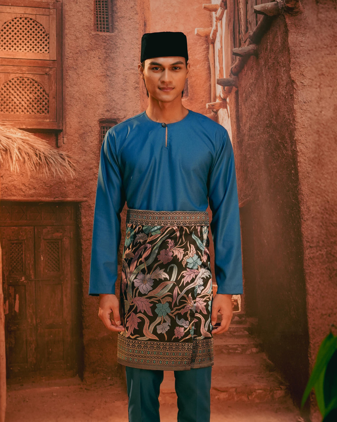 Anyaman Lestari Instant Sampin Adult - Blue & Purple