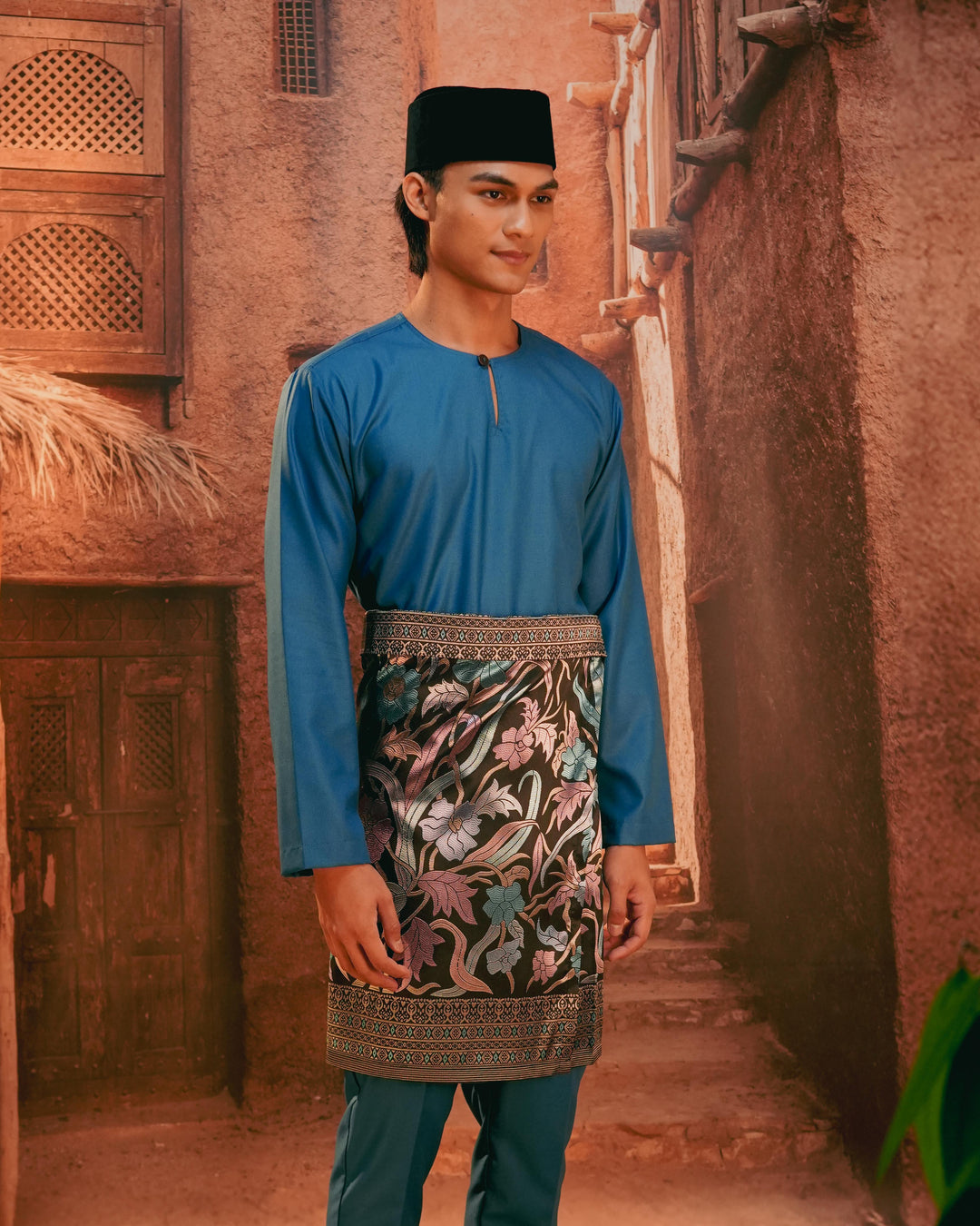 Anyaman Lestari Instant Sampin Adult - Blue & Purple