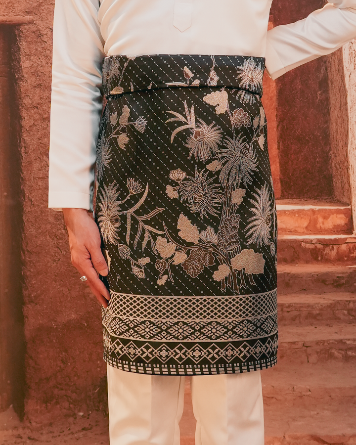 Purnama Original Sampin Adult - Black & Silver