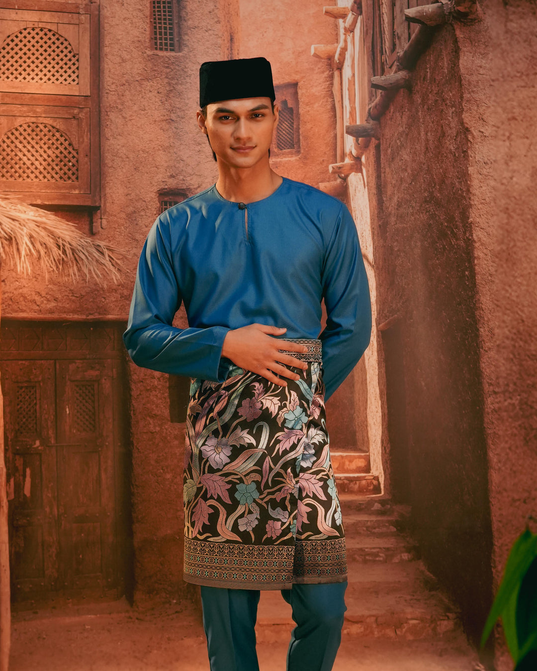 Anyaman Lestari Instant Sampin Adult - Blue & Purple