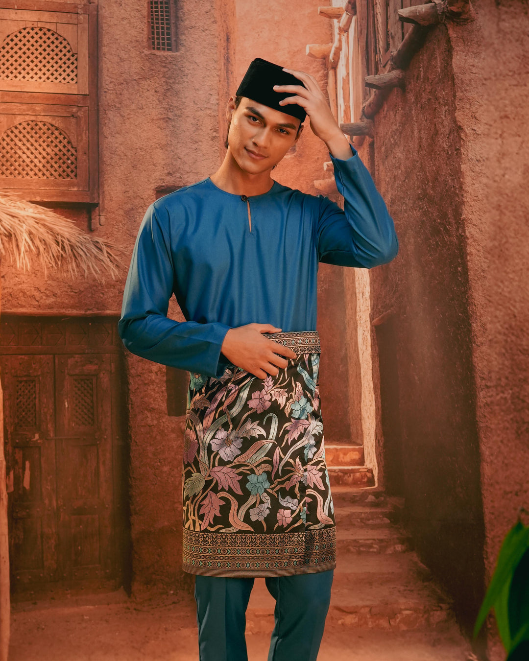 Anyaman Lestari Instant Sampin Adult - Blue & Purple