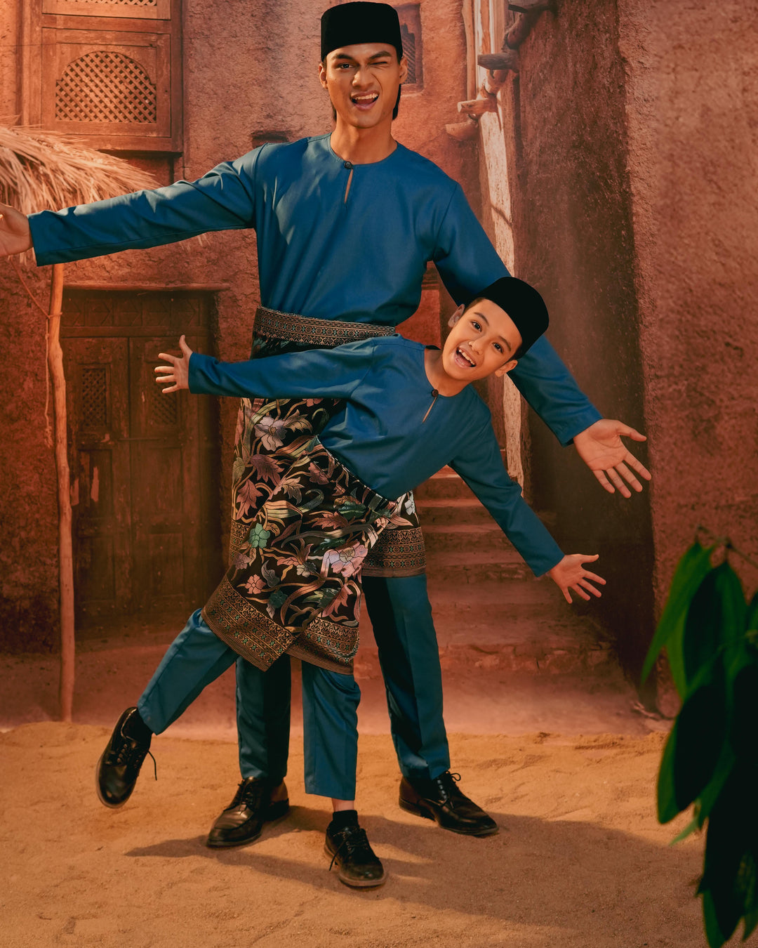 Anyaman Lestari Instant Sampin Kid - Blue & Purple