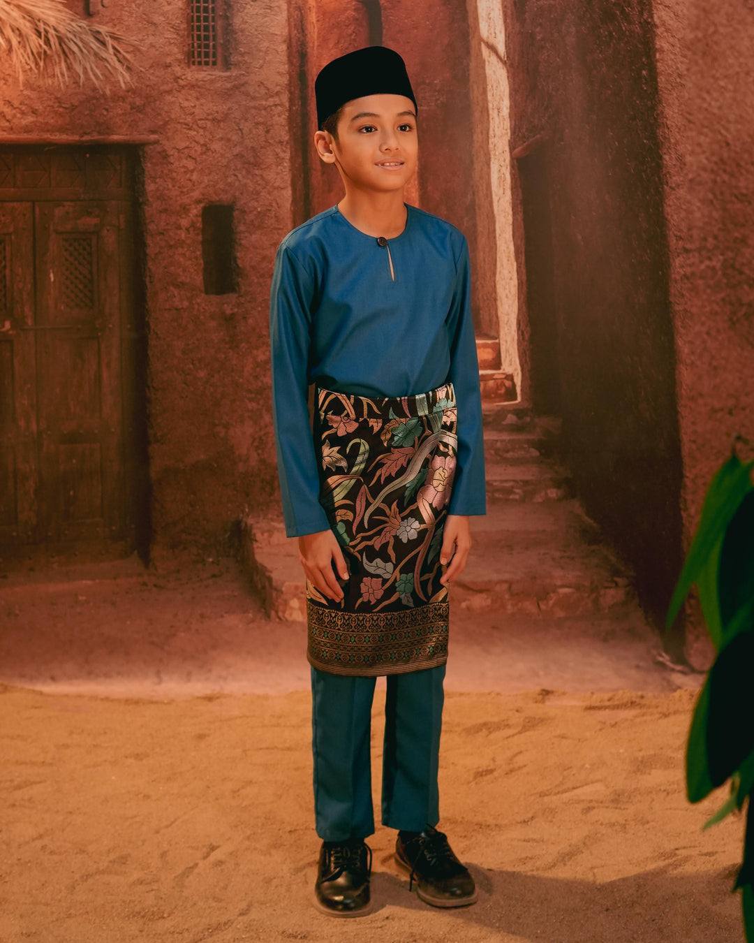 Anyaman Lestari Instant Sampin Kid - Blue & Purple