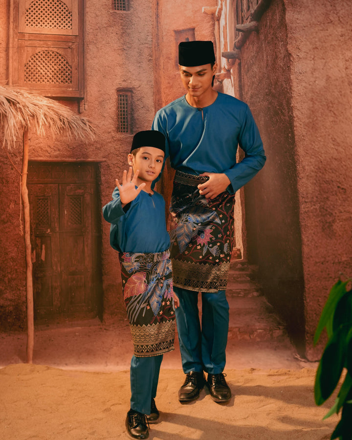 Bunga Seri Instant Sampin Adult - Navy Blue & Maroon