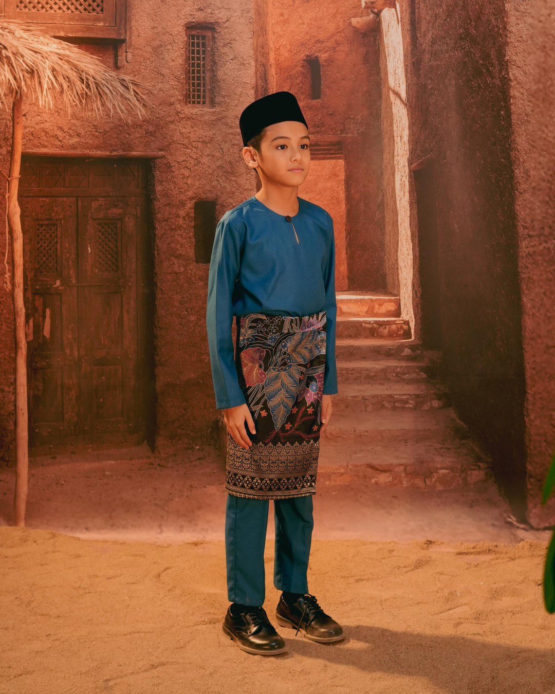 Bunga Seri Instant Sampin Kid - Navy Blue & Maroon