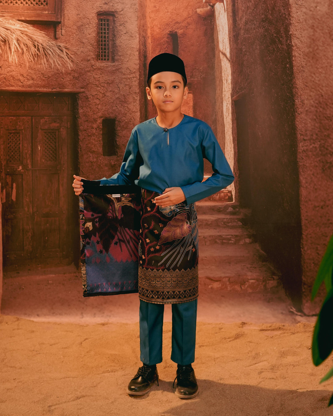 Bunga Seri Instant Sampin Kid - Navy Blue & Maroon