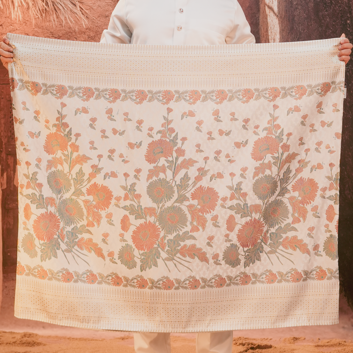 Kekwa Warisan Original Sampin Adult - Soft Maroon & Green