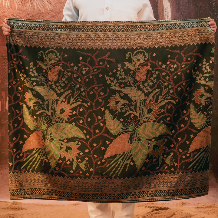 Bunga Seri Original Sampin Adult - Green & Gold