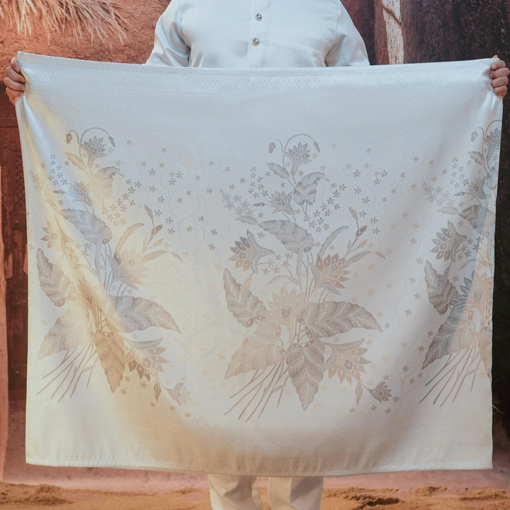 Bunga Seri Original Sampin Adult - Offwhite & Silver - SampinExclusiveMy