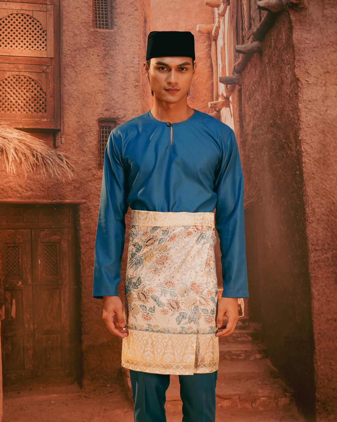 Seri Istana Instant Sampin Adult - Soft Gold & Blue