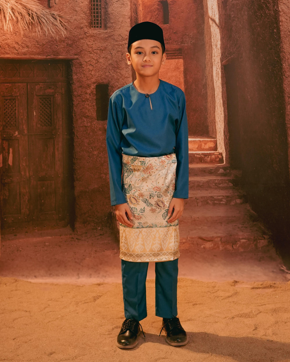 Seri Istana Instant Sampin Kid - Soft Gold & Blue - SampinExclusiveMy